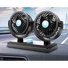 Вентилатор за кола или камион, 12или 24V волта, двоен, с две перки