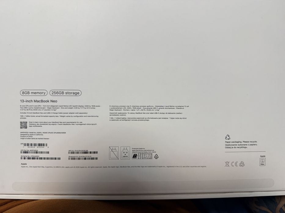 Macbook neo - чито нов
