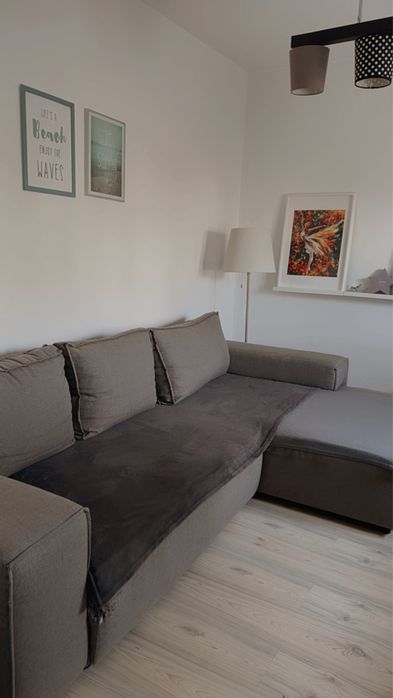 Canapea extensibila cu lada depozitare Kika