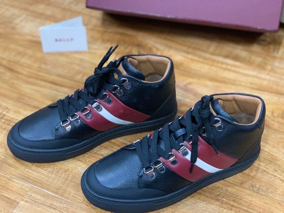 Bally  мужские кожаные high-top кеды РАЗМЕР 40