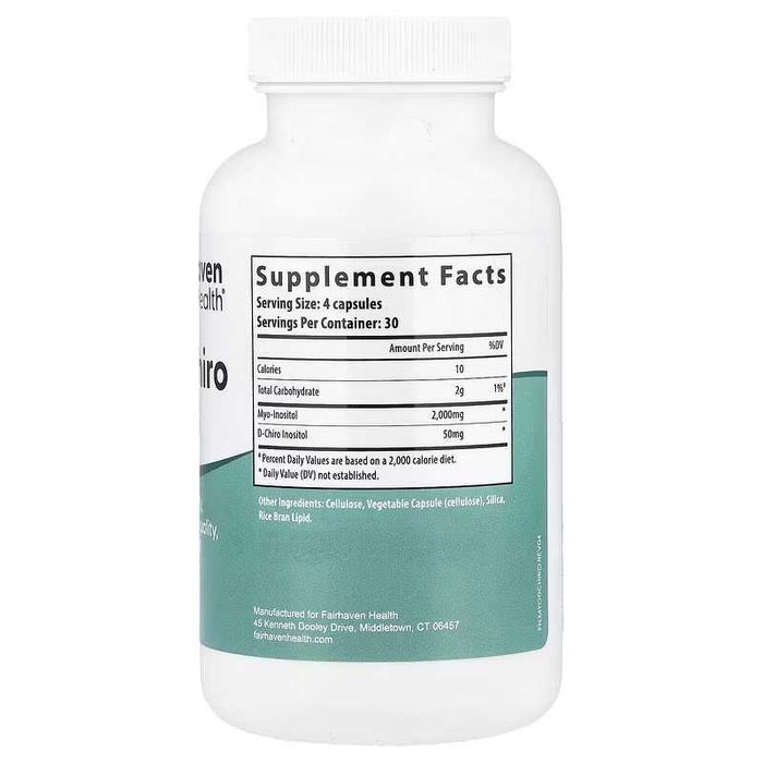 Fairhaven Health Мио-инозитол Myo-Inositol D-хиро-инозитол D-Chiro