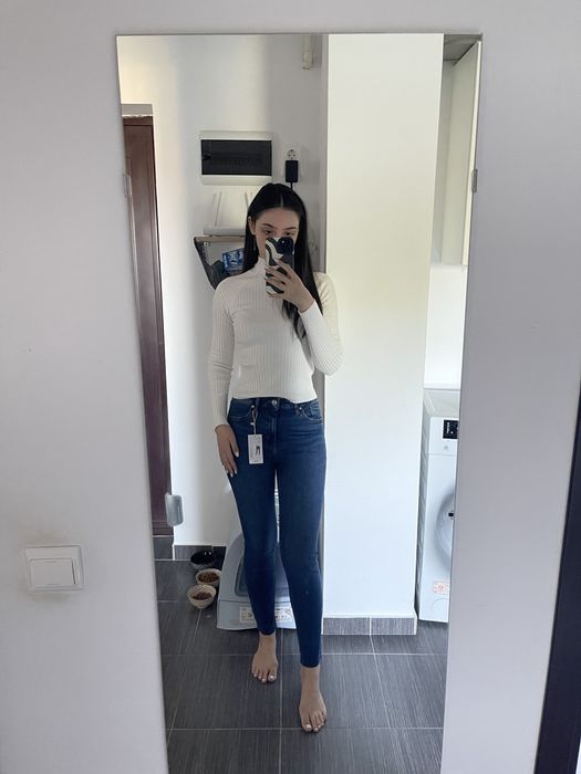 Blugi skinny cu talie medie Mango