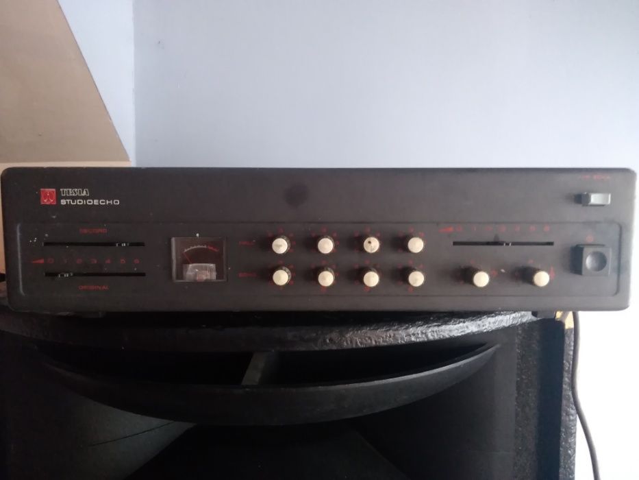 TESLA AOS-191 vintage 1980 analog tape delay reverb ретро лентово ехо