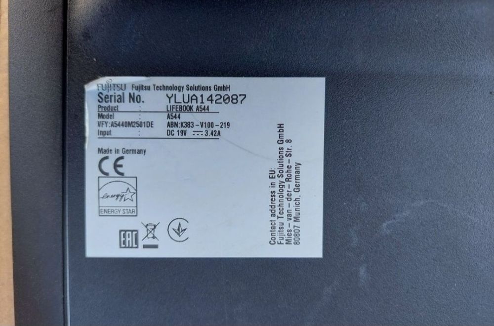 Laptop Fujitsu Siemens A544