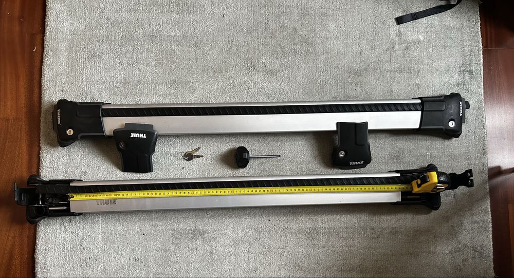 Bare transversale Thule Evo Raised Edge Silver