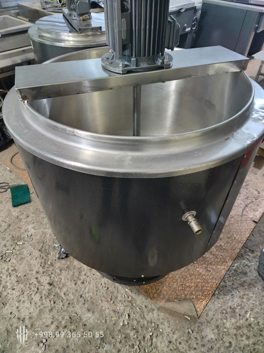 Промышленный пищеварочный котёл 100л мороженое смесь