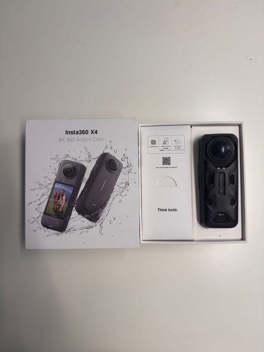 Camera video sport Insta360 X4 8K, 360°, Negru