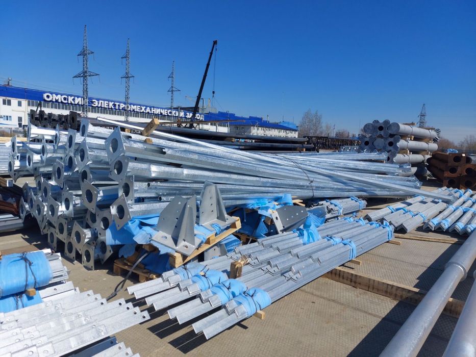 Опоры освещения граненые