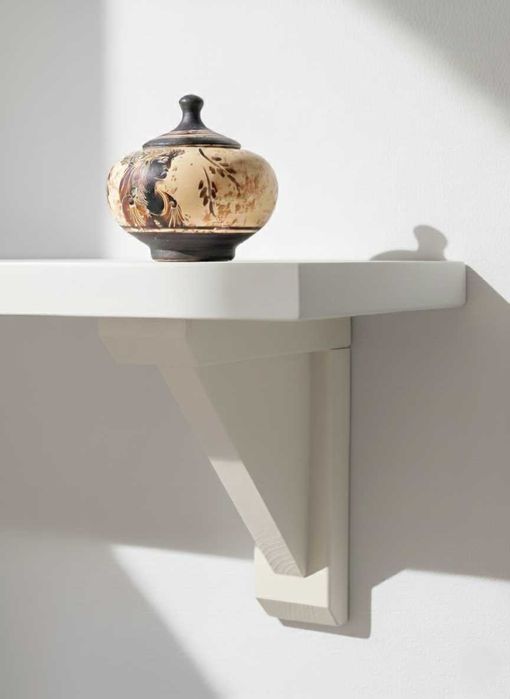 Etajera suspendata Haven Midi-lemn brad, design scandinav, 60 x 16 cm