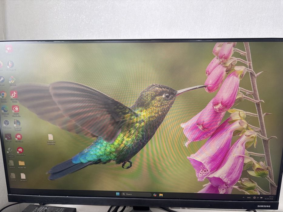 Монитор 23.8" Samsung LF24T350FHIXCI черный