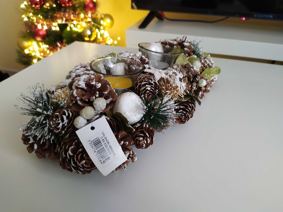 Коледен свещник двоен и единичен