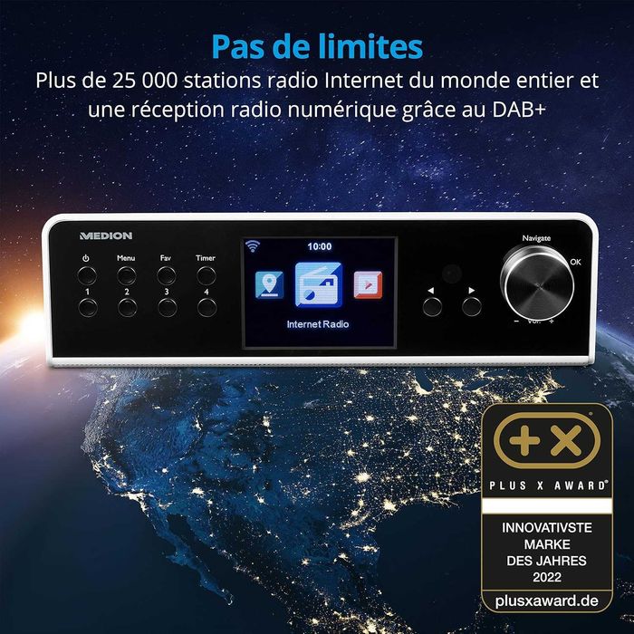 MEDION P85063 интернет кухненско радио с Dab+