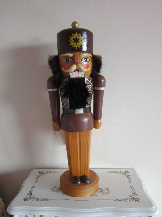 cadou Craciun Spargator de nuci Soldati superbi lemn 1960-1980 Germany