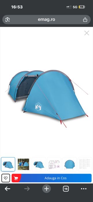 Cort de camping pemtru 4 persoane vidaXL