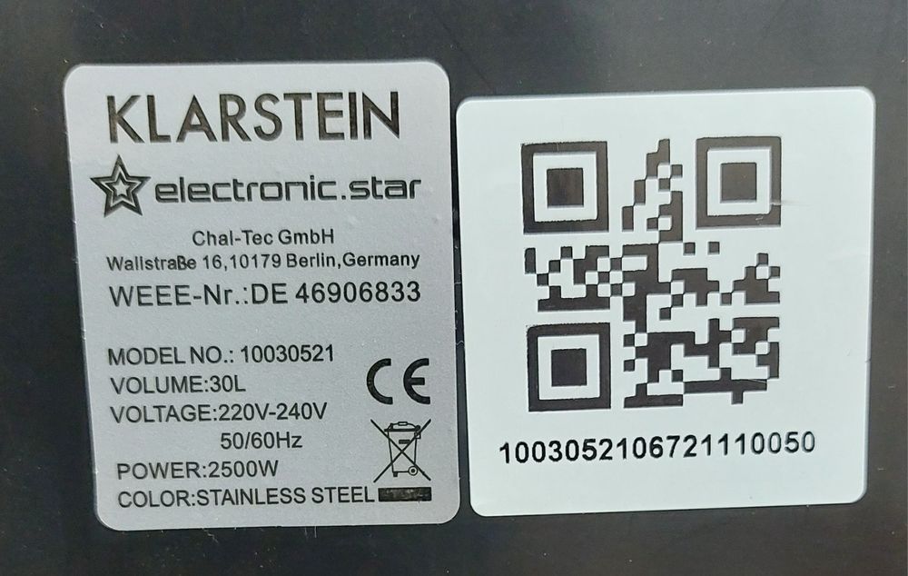 Домашна пивоварна KLARSTEIN 30 л