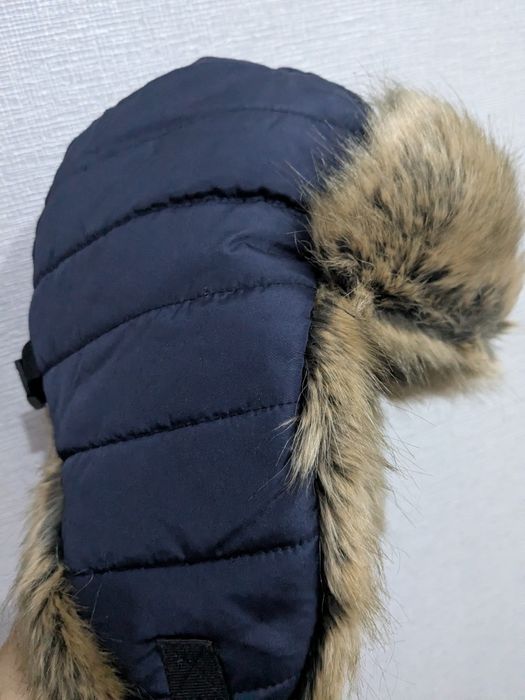 Шапка зимняя с мехом , размер 58