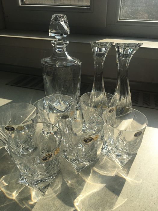 Set exclusivist din cristal Bohemia