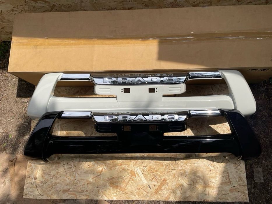 Губа переднего бампера на Прадо 13-17