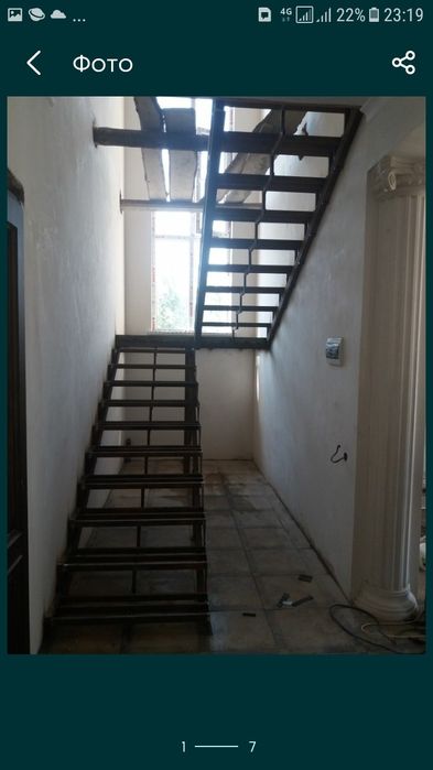 Металокаркас лестниц