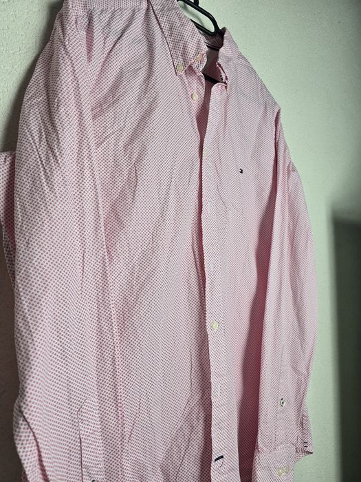 Cămașă Tommy Hilfiger marime L 100% bumbac  Slim Fit