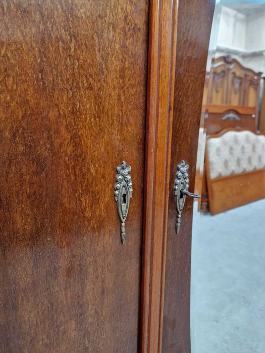 *ПРОМОЦИЯ* Уникален трикрилен гардероб с огледало в стил Art Deco