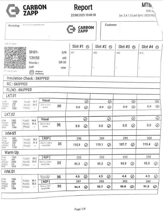 Vand un set de Injectoare VERIFICATE Mazda 2.2 Diesel