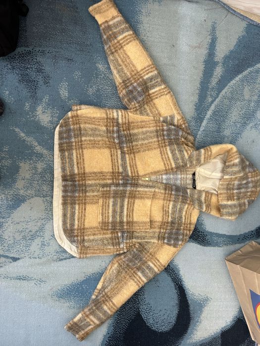 Zara Кариран въленен суичър жълто/синьо/сиво