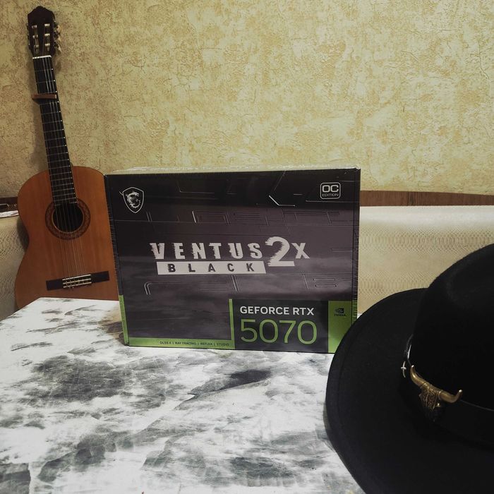 Чёрная мощь MSI Ventus 2X OC RTX 5070 12GB