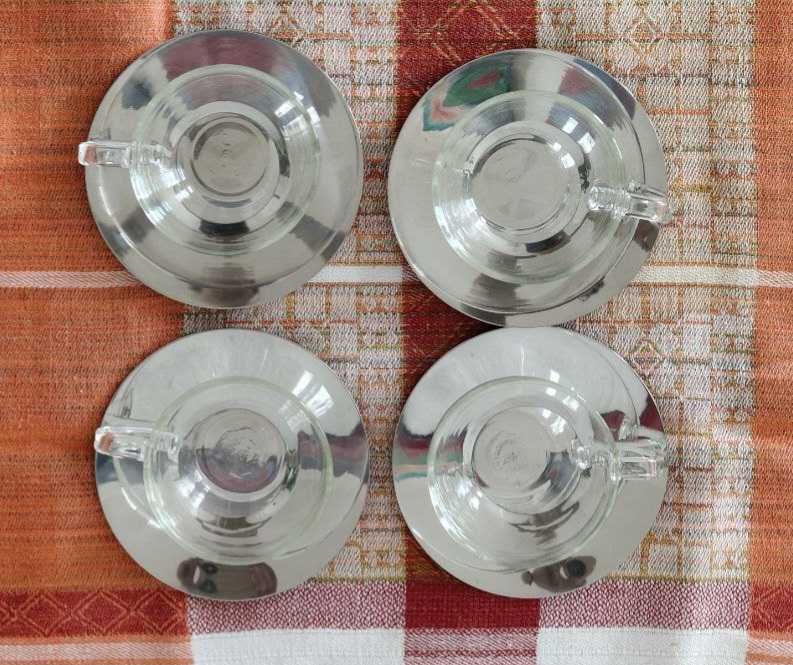 Чаши с чинийки за кафе Bormioli Rocco