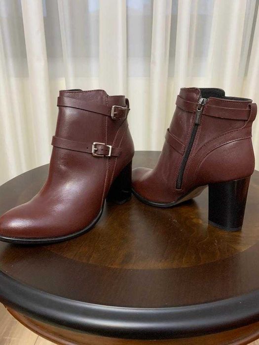 Ghete bordo din piele naturala, Baldaccini, marime 37