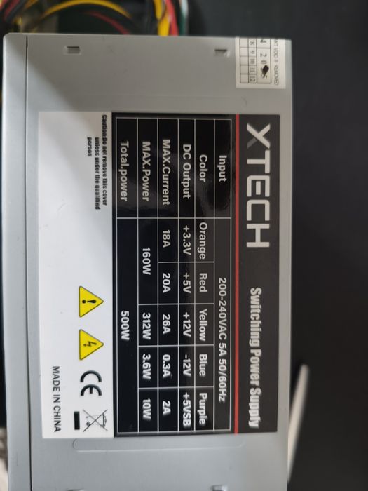 Xtech PSU 500 w 50 ming so'm