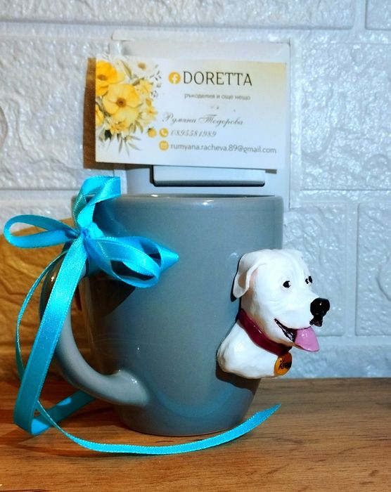 Чаши с декорация от полимерна глина