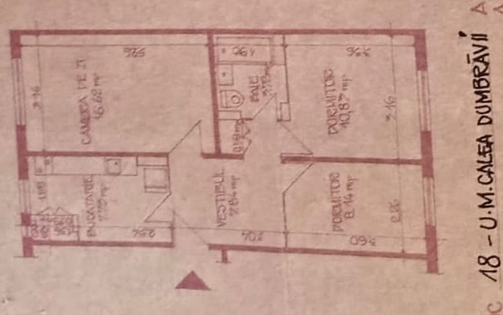 Apartament , Calea Dumbravii 57 mp