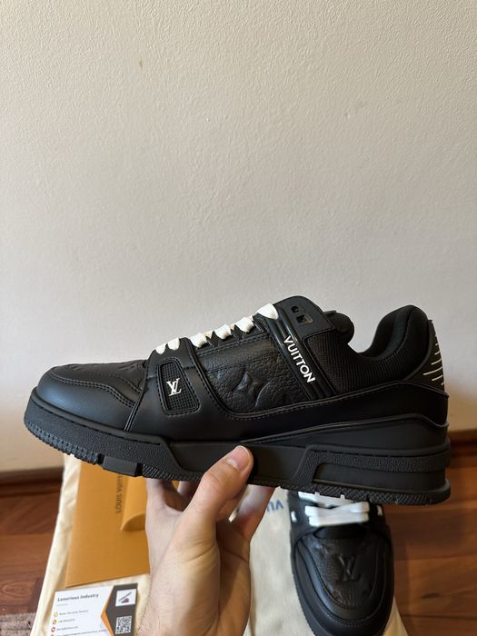 Louis Vuitton Trainer Black Embossed Monogram