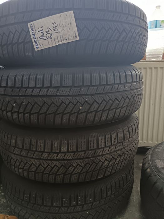 Set jante aliaj prindere 5x112 et 38 cu anvelope iarna 215/65/17 audi vw skoda Seat