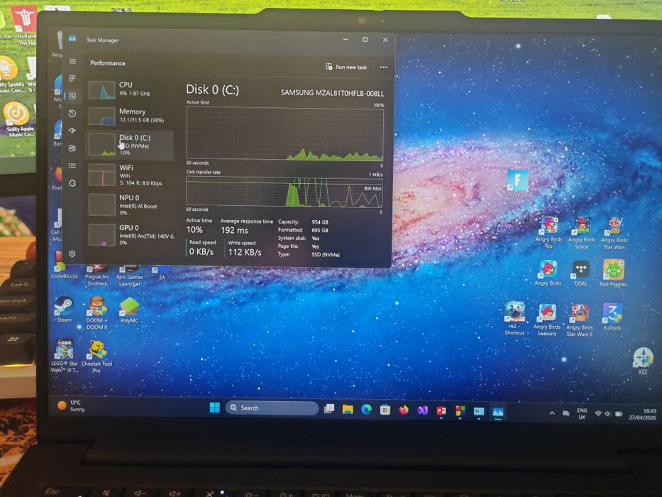 Lenovo Thinkpad E14 Gen 7 32GB 1TB Intel Ultra 7 258V SCHIMB cu Macbook Pro