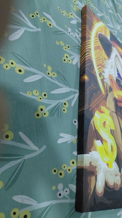 Картина по номерам разукрашенная