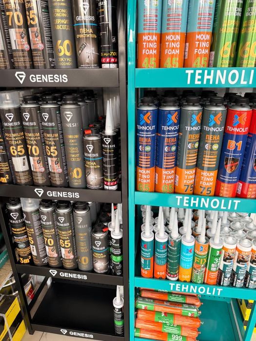 Пена монтажная, пена клей, карб, краска