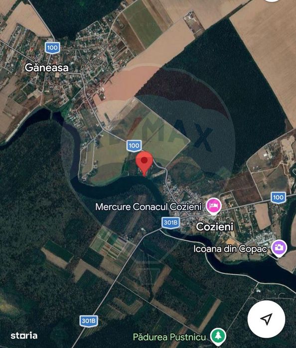 Teren intravilan 1.650 mp cu deschidere la Lacul Pasărea și la drum