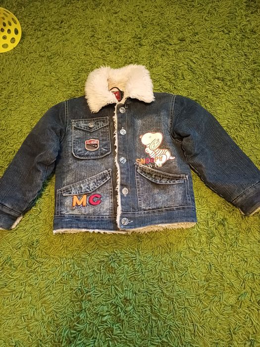 Джинсовка тёплая размер 3-5 лет.