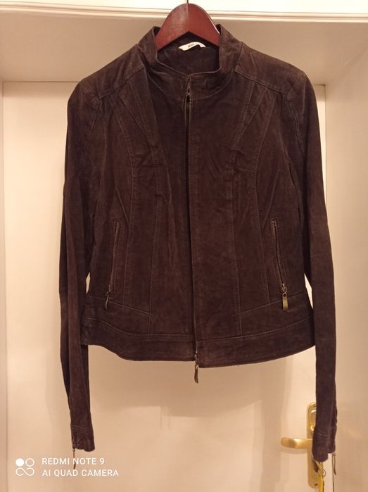 Кожено яке от естествена кожа и елек с косъм