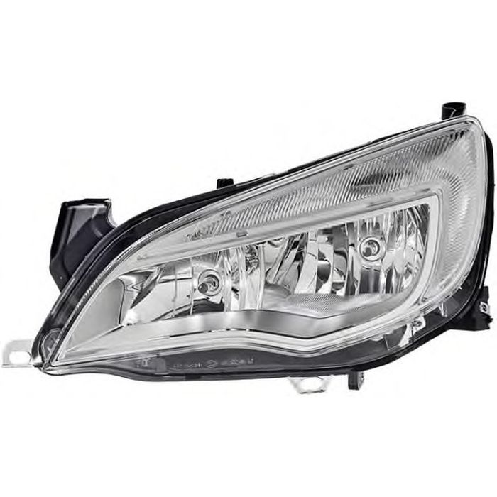 Far Opel Astra J, 09.2009-12.2012 cu 5 usi, Model Sedan, Sports Tourer, fata, partea stanga/dreapta, cu lumina de zi; tip bec H7+H7+W21/5W; electric; argintiu; cu motor