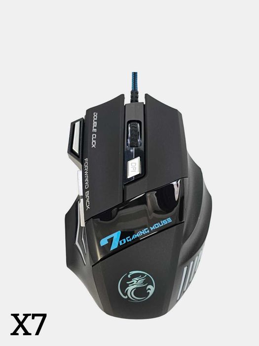 Геймерская мышь iMICE X7 проводная, лазерная, игровая мышь