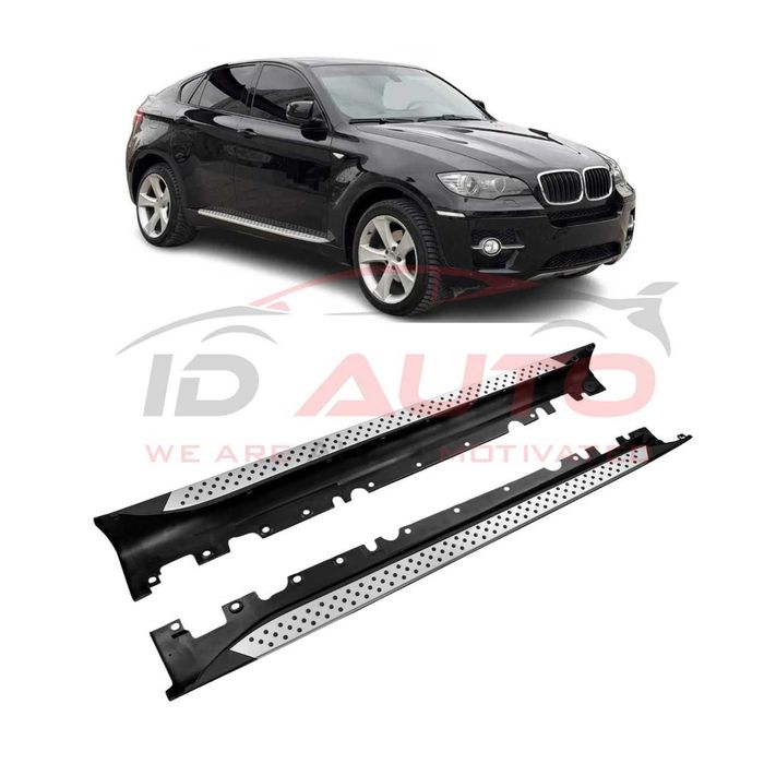 Странични степенки за BMW X6 E71 (2008–2014) – Алуминиеви прагове
