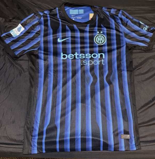 Tricou Inter Milano Lautaro 2025-2026 badge serie a sezonul nou