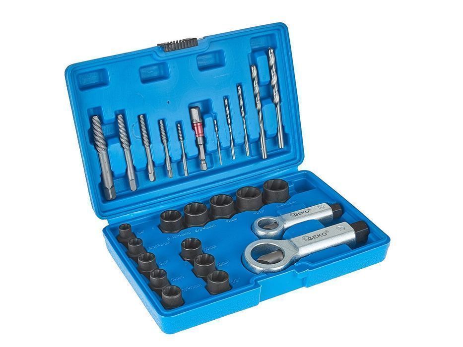 Trusa extractoare suruburi piulite stifturi rupte uzate 26 piese