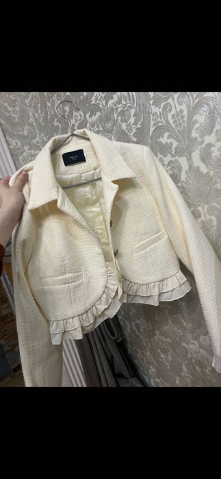 Двойка из твида бежевый