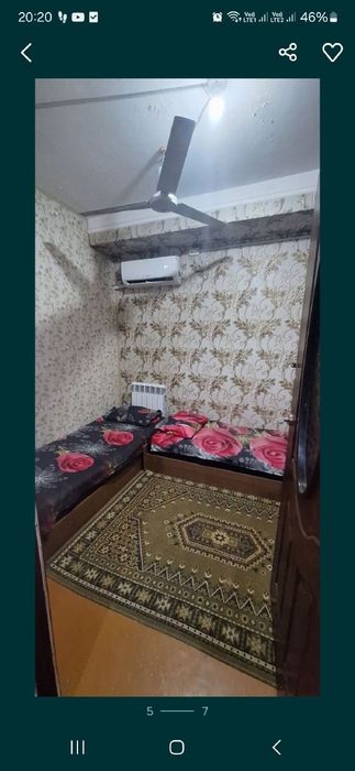 Kunlik ijaraga uy Yunusobod Sampi balnitsa Hayat klinika yonida