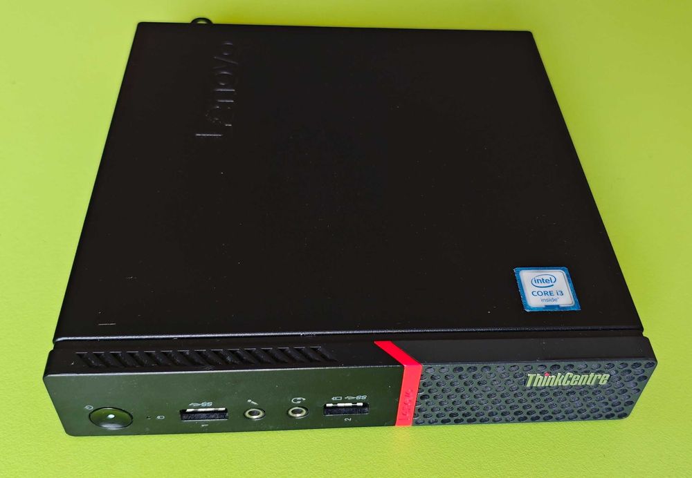 Продавам Lenovo ThinkCentre M700 Tiny / i3/ 16GB RAM DDR4 / 128GB M.2 SATA+ 640GB HDD/ Профилактиран / Windows 10 Pro