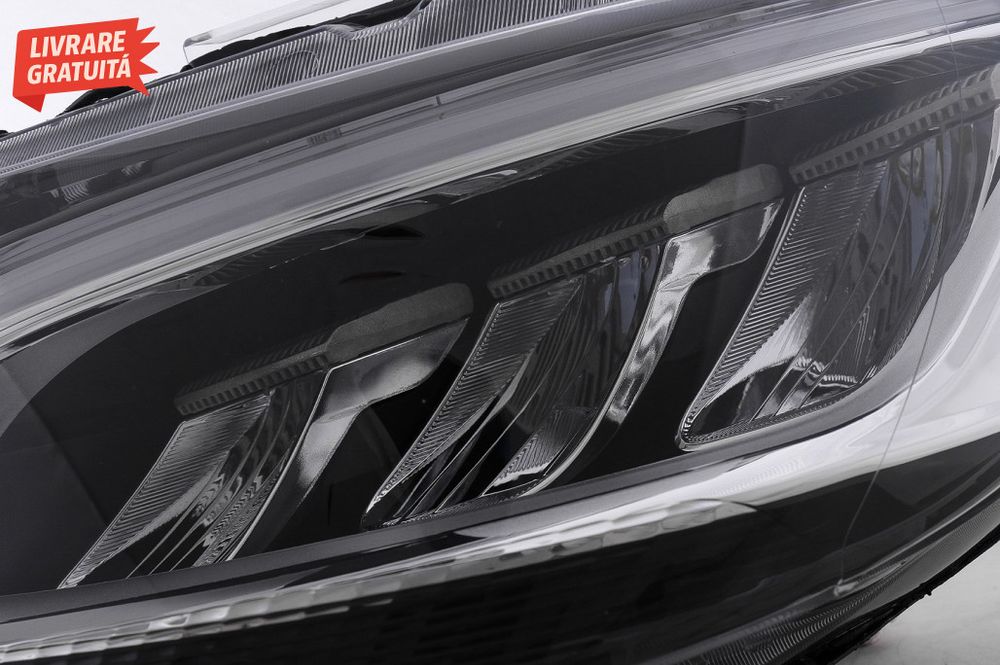 Faruri Full LED Mercedes Sprinter W907 W910 Halogen (2019-2023) Negru